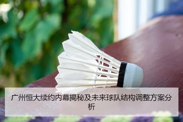 广州恒大续约内幕揭秘及未来球队结构调整方案分析